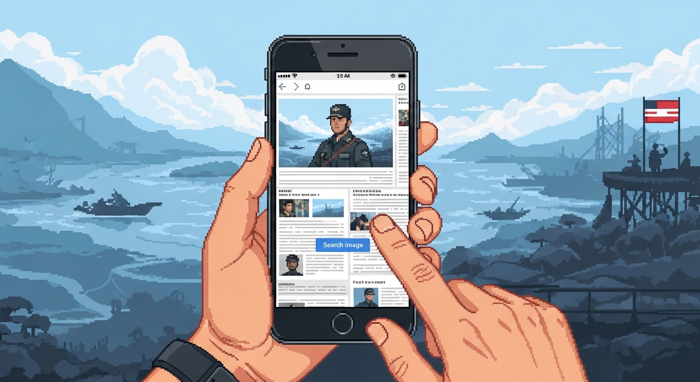 A close-up shot of a person's hands holding a smartphone. The screen displays a 